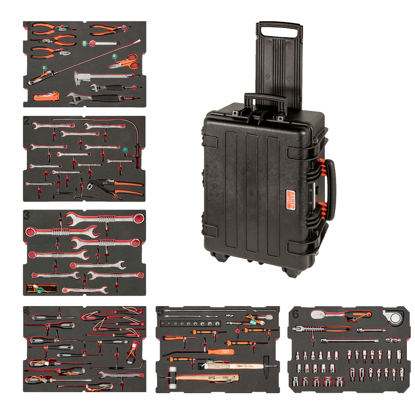 Bahco 114 Piece Tool Kit Tool Kit with Case