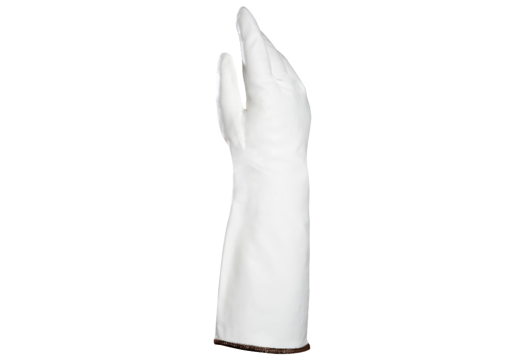 Mapa TEMP COOK 476 White Nitrile Work Gloves, Size 10, Nitrile Coating