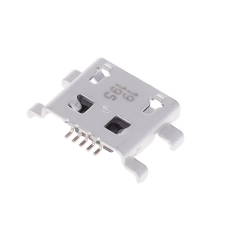 Molex Right Angle, Mid Mount Female- 1 Port Type Micro USB Type B Connector USB 2.0