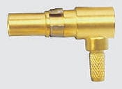 RS PRO  FDE, Right Angle  RG174A/U, RG178B/U , Male  Gold , Copper Alloy, Backplane Connector Contact