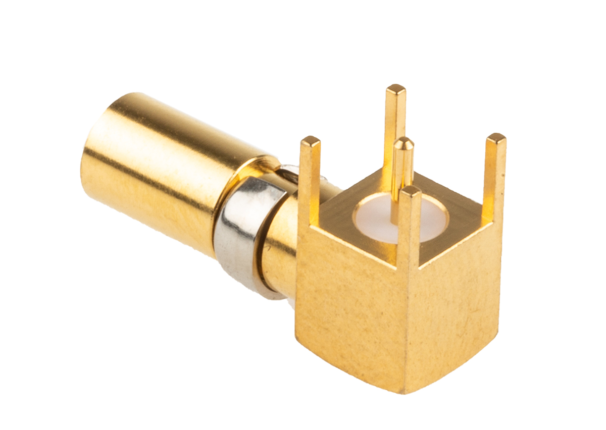 RS PRO  DIN 41612, Right Angle  Coaxial , Female  Gold , Copper Alloy, Backplane Connector Contact