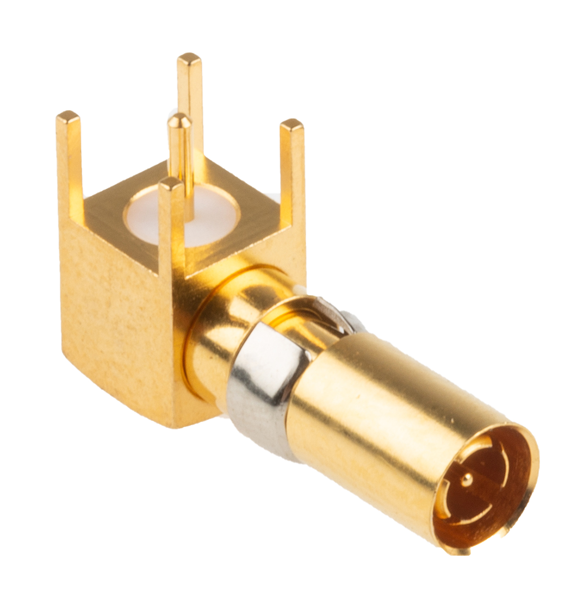 477-7287 RS PRO  DIN 41612, Right Angle  Coaxial , Female  Gold , Copper Alloy, Backplane Connector Contact