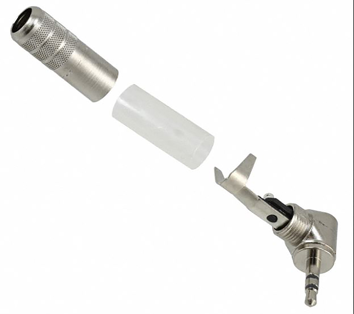 35hdrann Switchcraft Jack Connector 3.5 mm Cable Mount Stereo Plug, 3Pole 4A