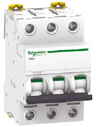Schneider Electric Acti 9 iC60N MCB, 3P, 4A Curve B, 12 → 133V AC, 100 → 133V DC, 6 kA Breaking Capacity