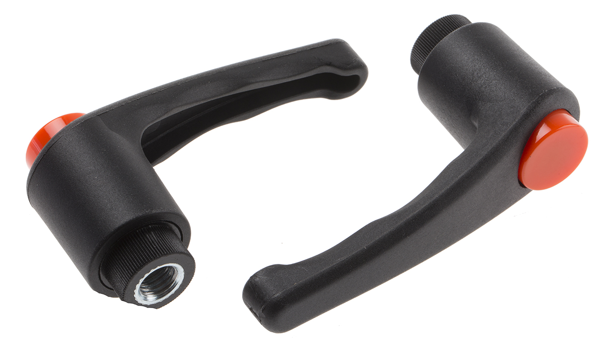 RS PRO Steel Clamping Lever, M10 x 18 mm