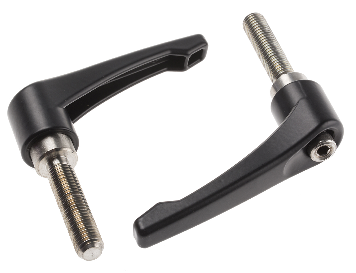 RS PRO Steel Clamping Lever, M12 x 50 mm