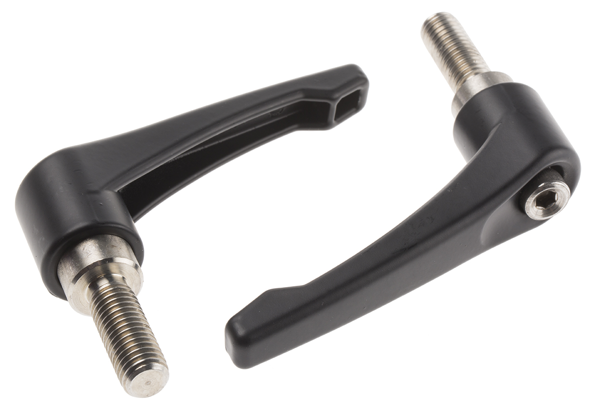 RS PRO Stainless Steel Clamping Lever, M12 x 32 mm