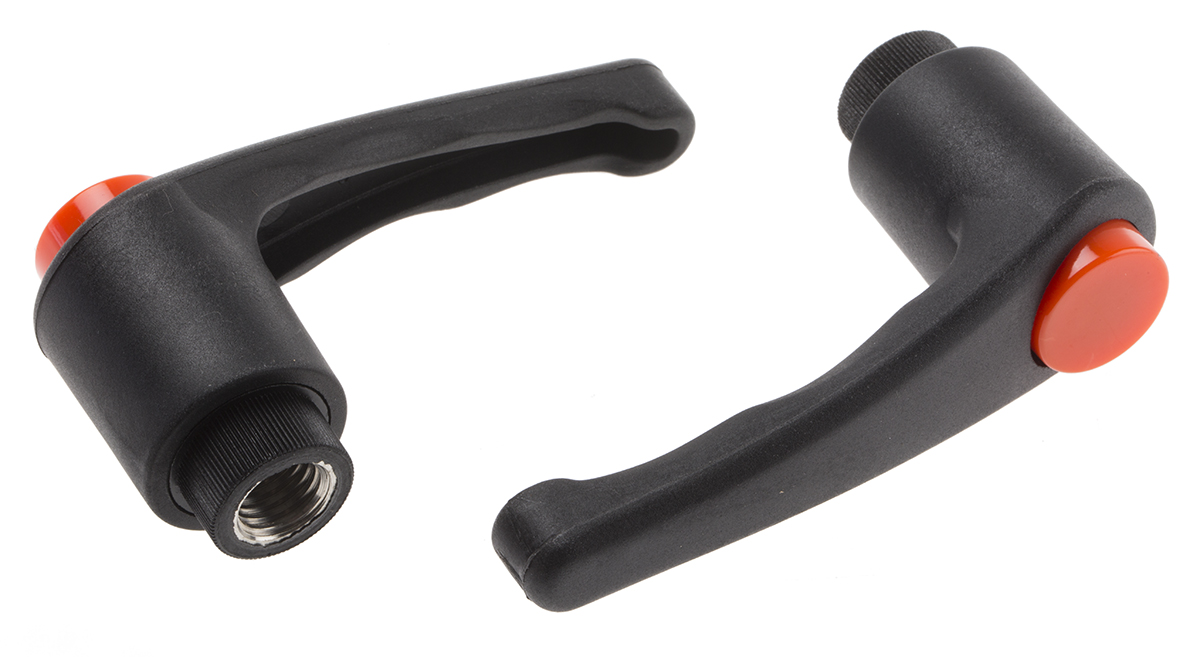 RS PRO Stainless Steel Clamping Lever, M12 x 18 mm
