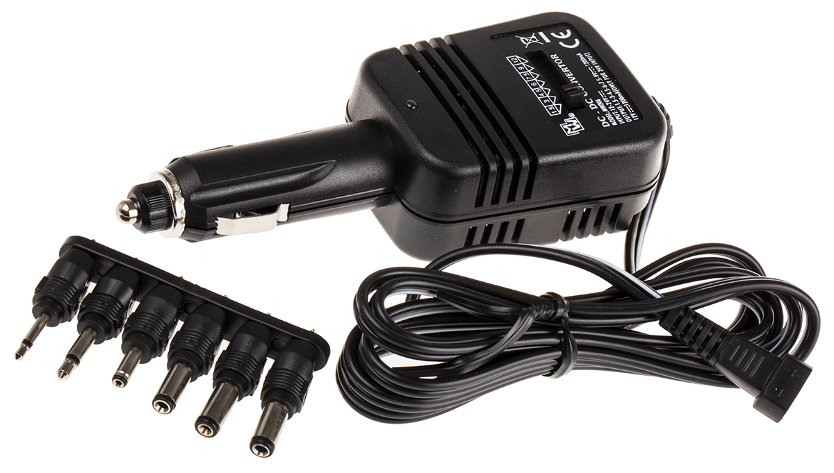Minwa Car Charger Plug-In Max Input 24V dc Max Output 12V dc, 1.2 A