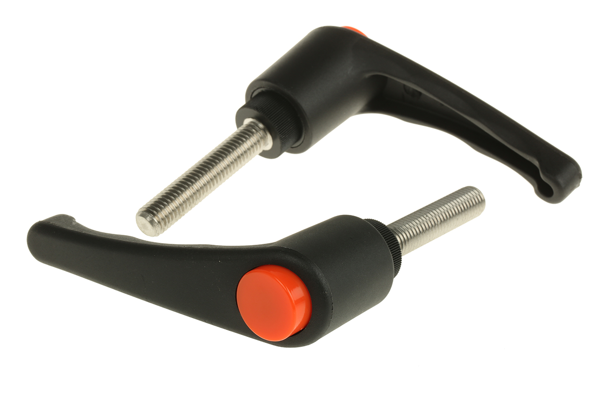 RS PRO Stainless Steel Clamping Lever, M10 x 50 mm