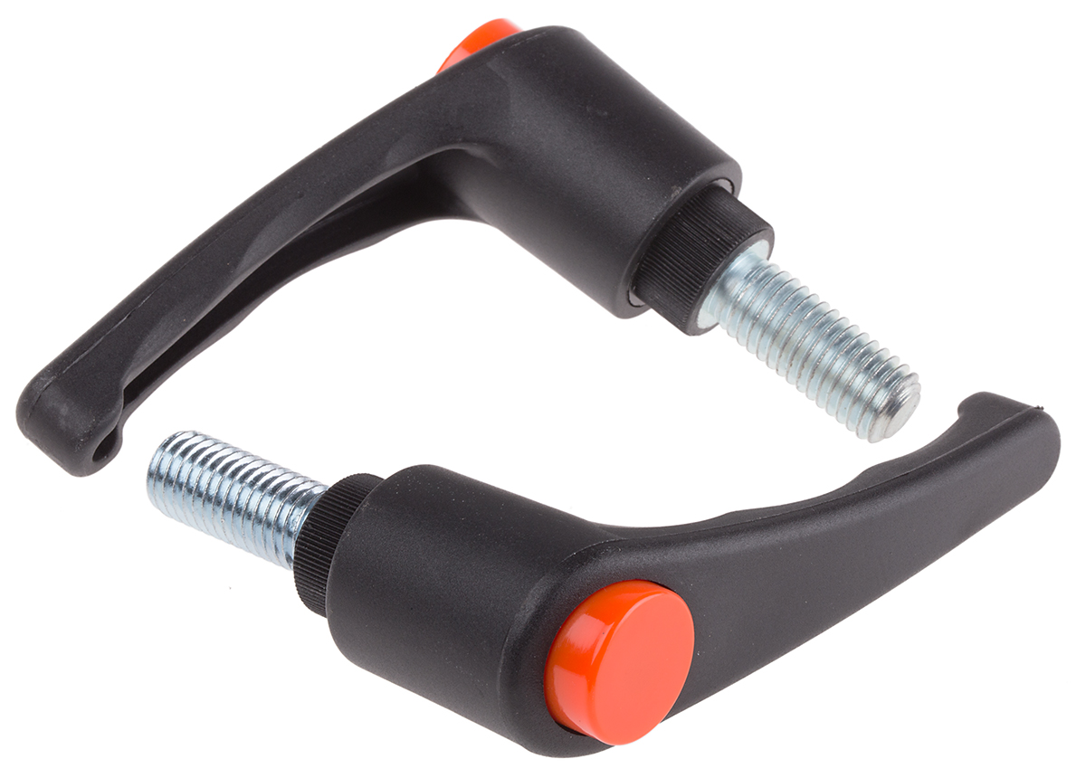 RS PRO Stainless Steel Clamping Lever, M12 x 30 mm