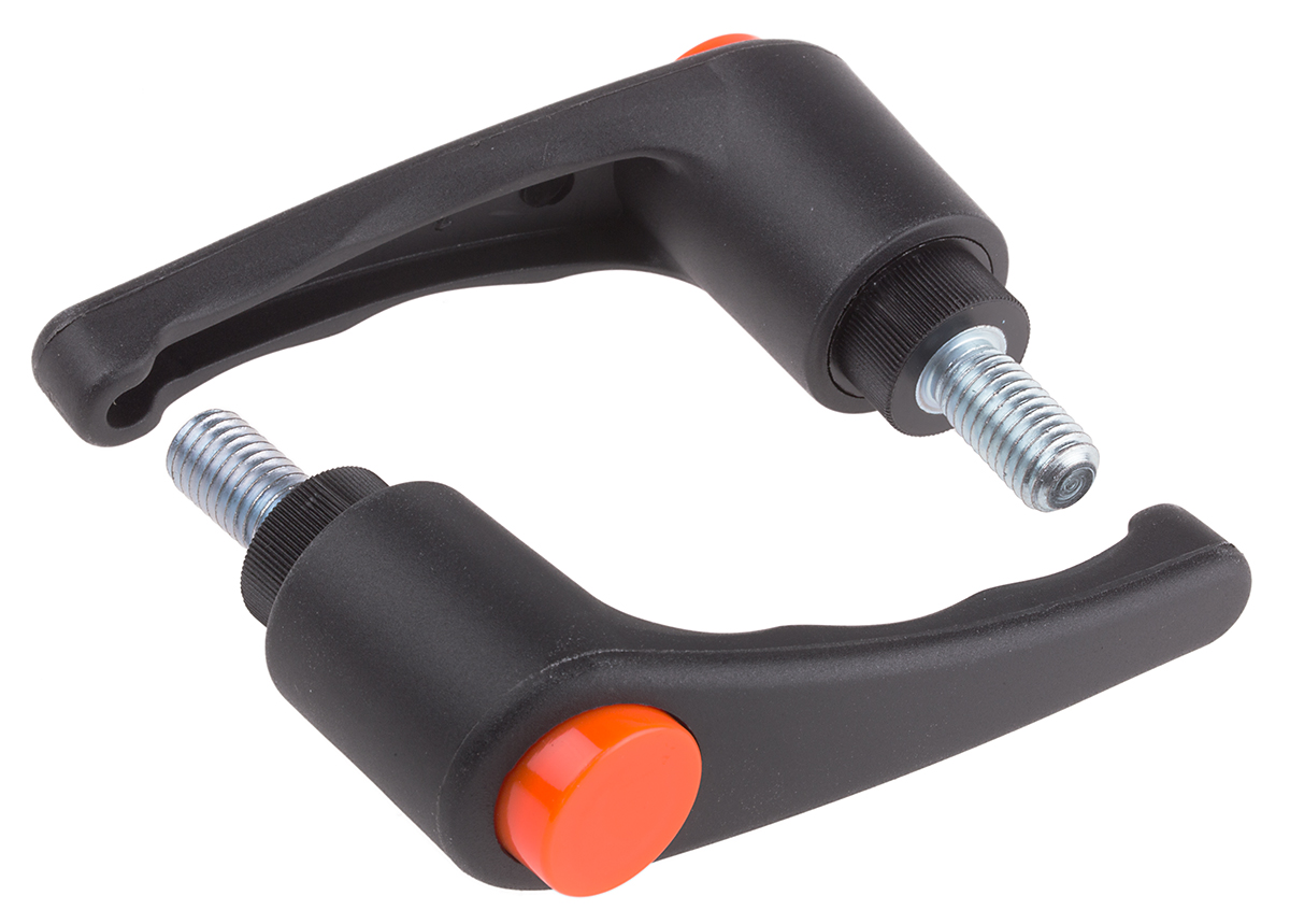 RS PRO Stainless Steel Clamping Lever, M10 x 20 mm