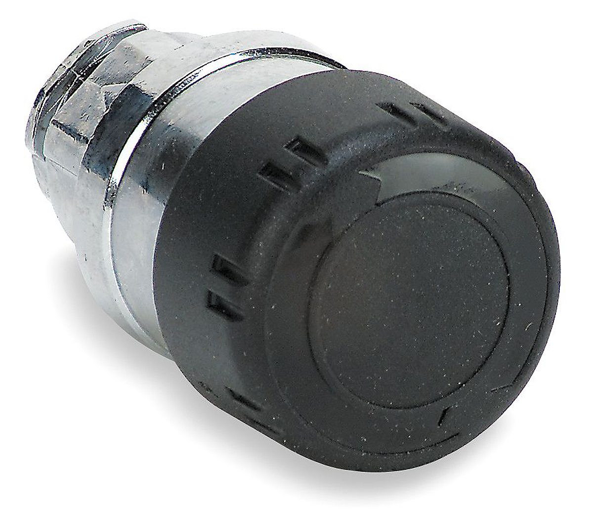 Schneider Electric Harmony XB4 Series, Black Push Button Head, Latching, 22.5mm Cutout