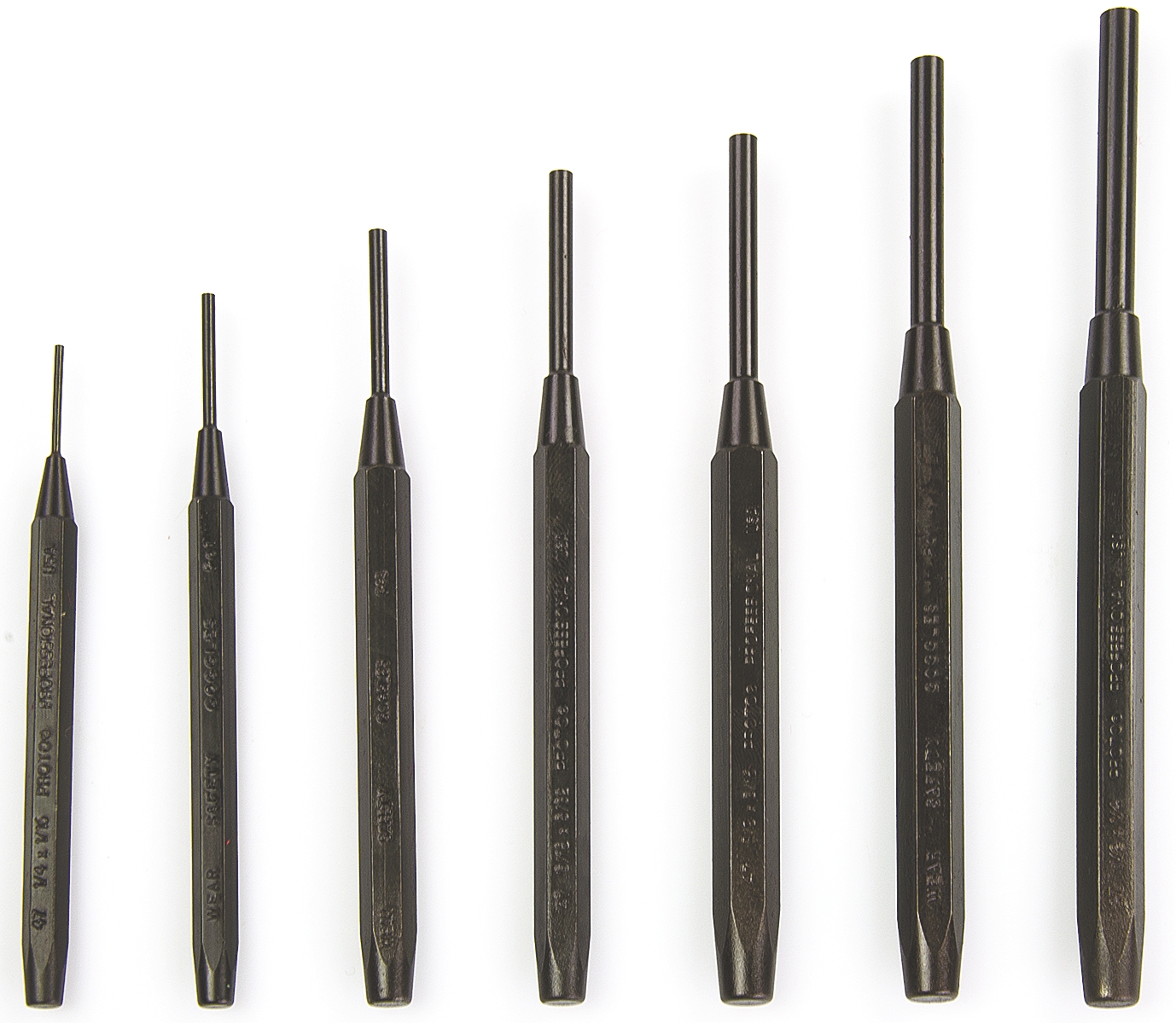47a Stanley 7-Piece Punch Set, Pin Punch, 3.18mm Shank