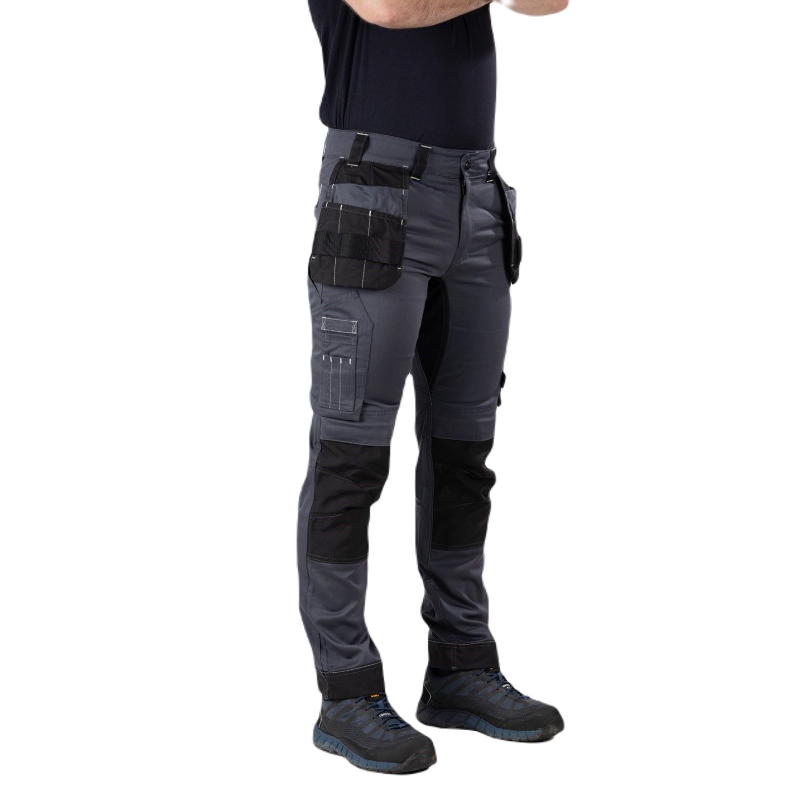 dk0a4xswc661 Dickies Universal FLEX Men's Black, Grey Cotton, Elastane, Polyester, Size 34