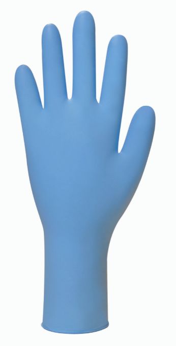 gl8913 Polyco Healthline Blue Powder-Free Nitrile Disposable Gloves, Size L, 100 per Pack