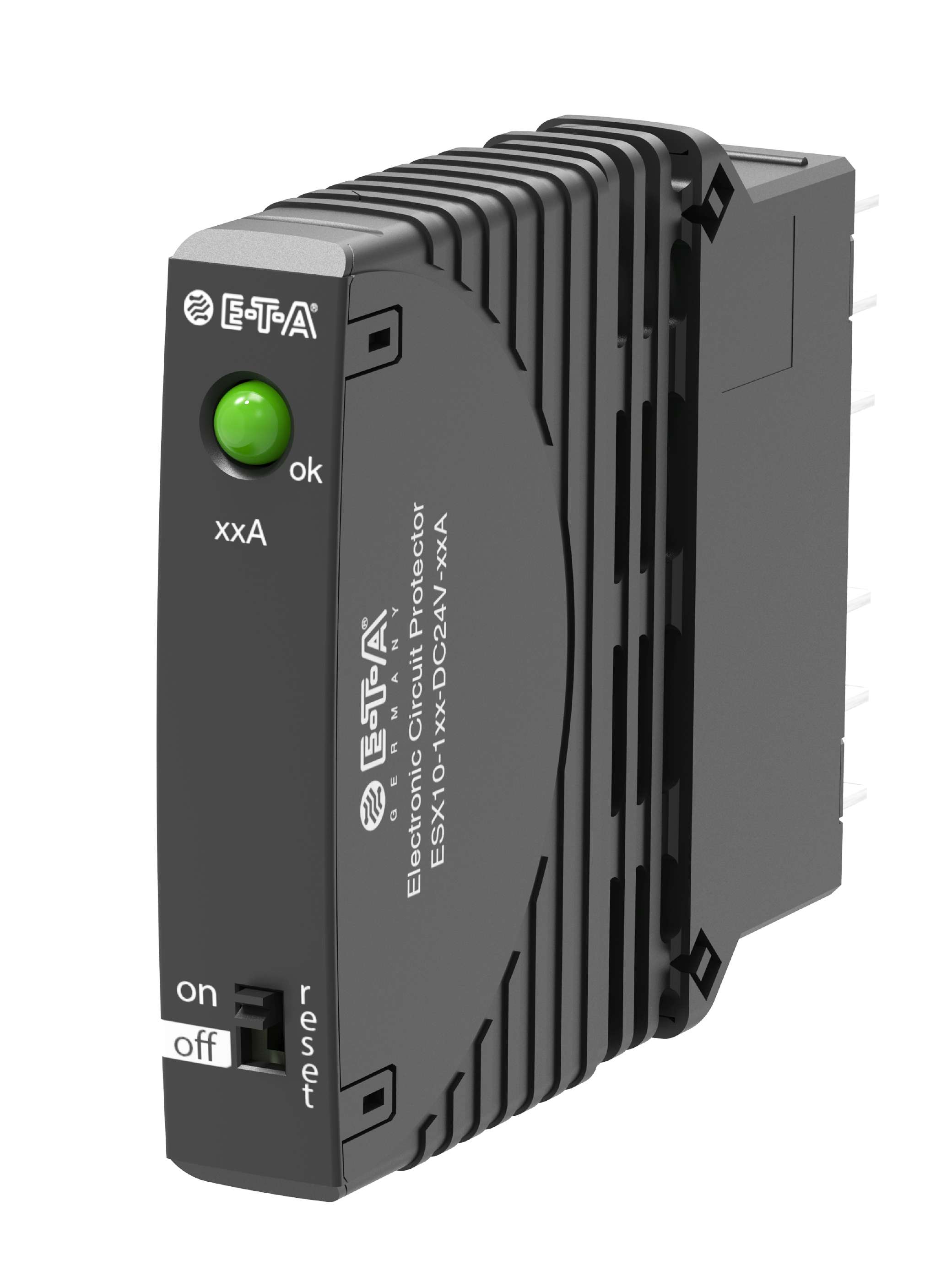 ETA ESX10 Electronic Circuit breaker 16A 24V ESX10, 1 channels , Plug-In Mounting