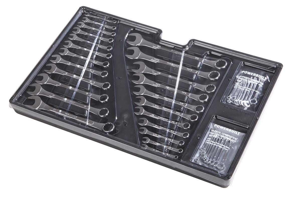 RS PRO 43-Piece Spanner Set, 3/16 to 11/32 in, 4 to 21 mm, Carbon Steel