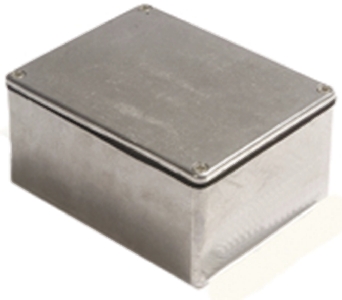 Deltron 480 Series Silver Die Cast Aluminium Enclosure, IP68, IP67, IP66 106.7 mm, 222.3 mm, 146 mm