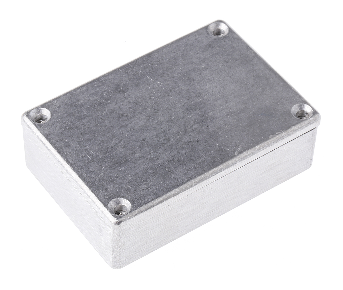 Deltron 480 Series Silver Die Cast Aluminium Enclosure, IP66, IP68, IP67 Flanged 26 mm, 80 mm, 55 mm
