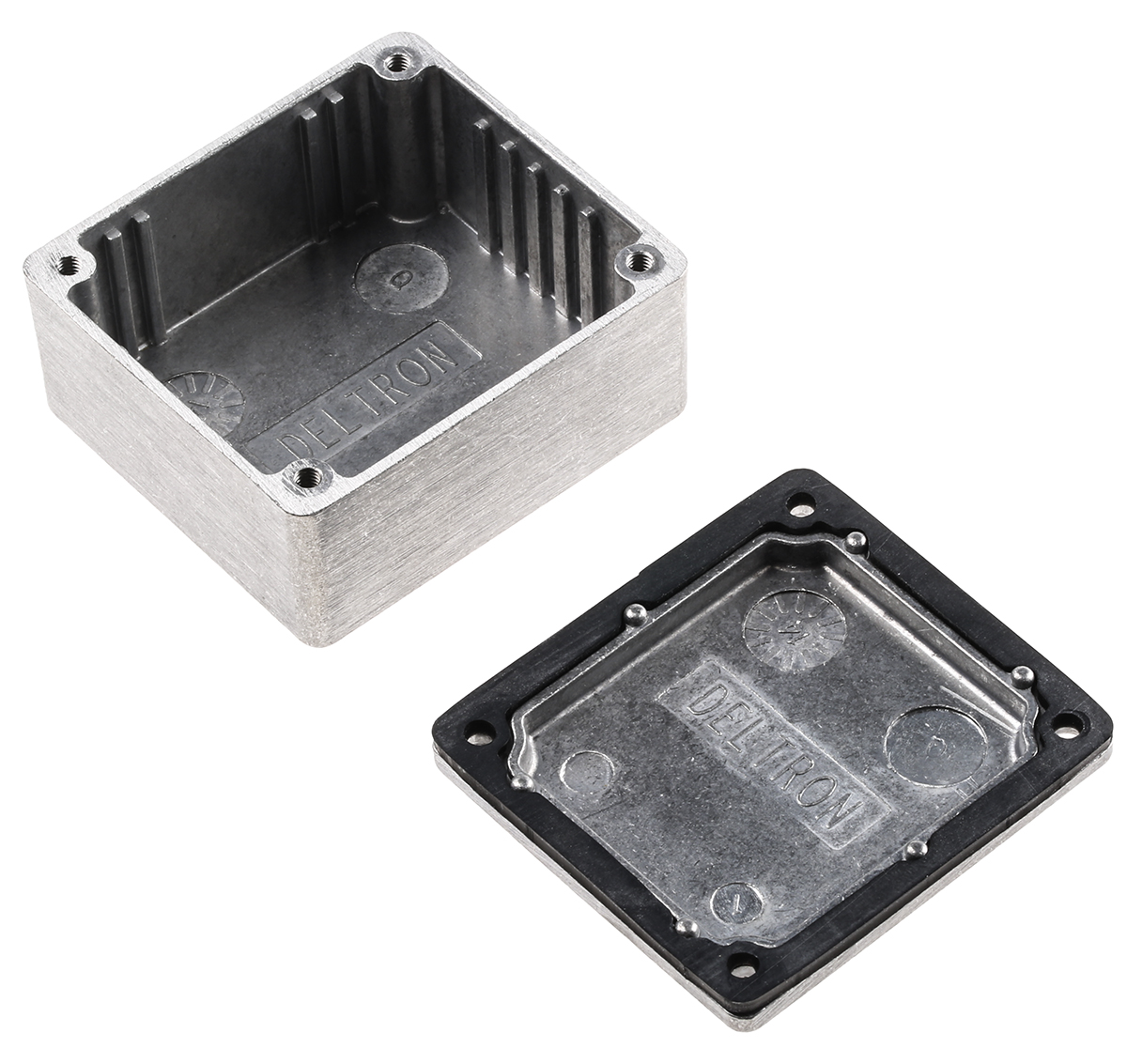 Deltron 480 Series Silver Die Cast Aluminium Enclosure, IP68, IP66, IP67 31 mm, 60 mm, 55 mm