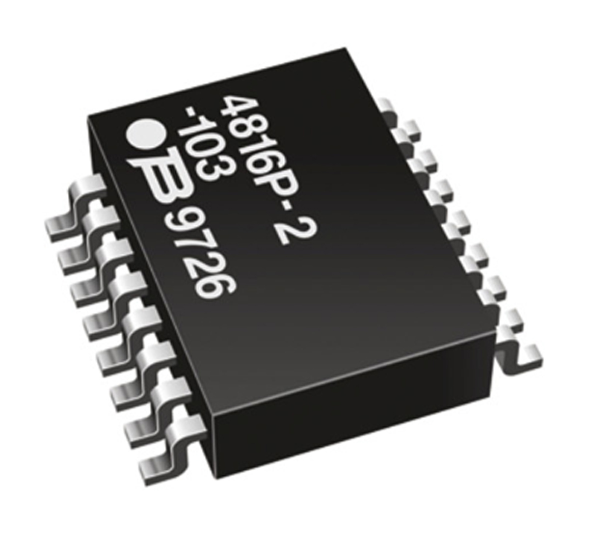 Bourns, 4800P 2.2 kΩ 2 % ISOL Resistor Array, 8 Resistors, 1.28 W total, DIP, Surface Mount