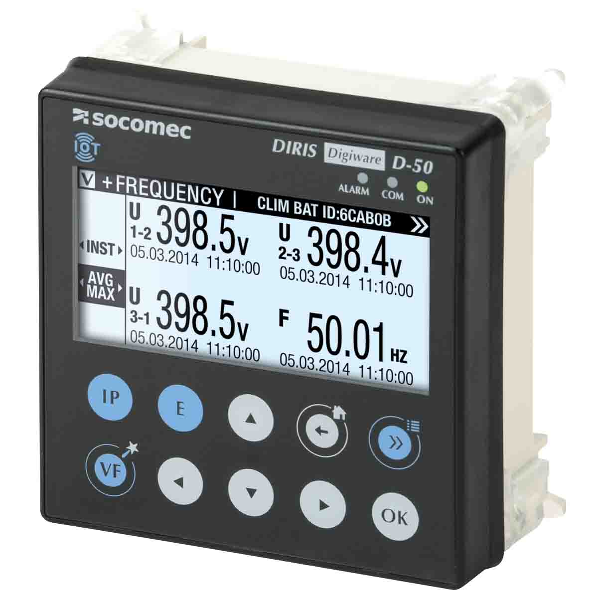 Socomec DIRIS Capacitive Touch Screen Technology Digital Panel Multifunction Meter for Measurement Data