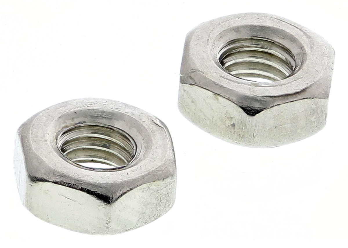 RS PRO Brass, Steel Hex Full Nut & Washer with Internal Tooth, 400 Pieces