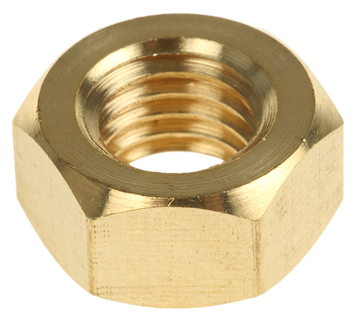 RS PRO, Plain Brass Hex Nut M12, DIN 934