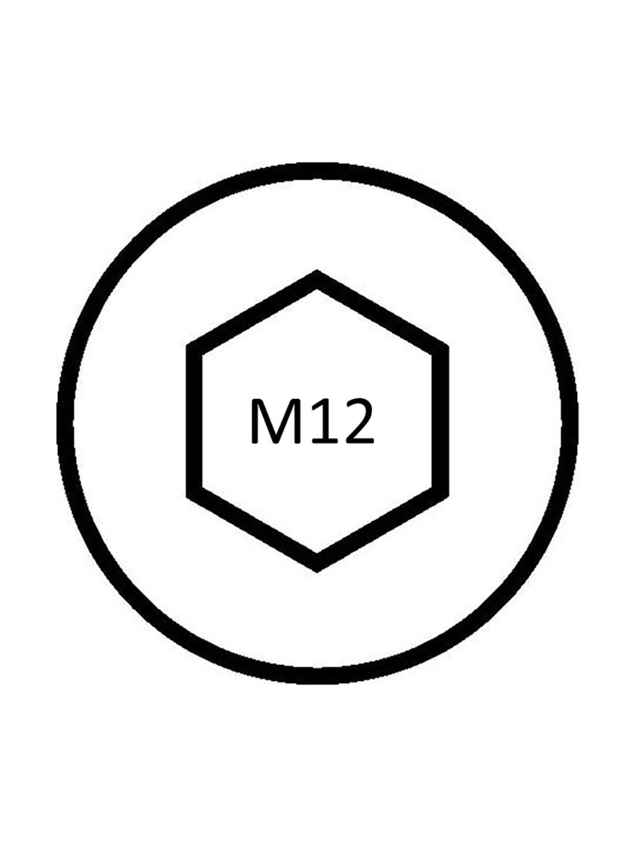 483-2564 RS PRO, Plain Brass Hex Nut M12, DIN 934