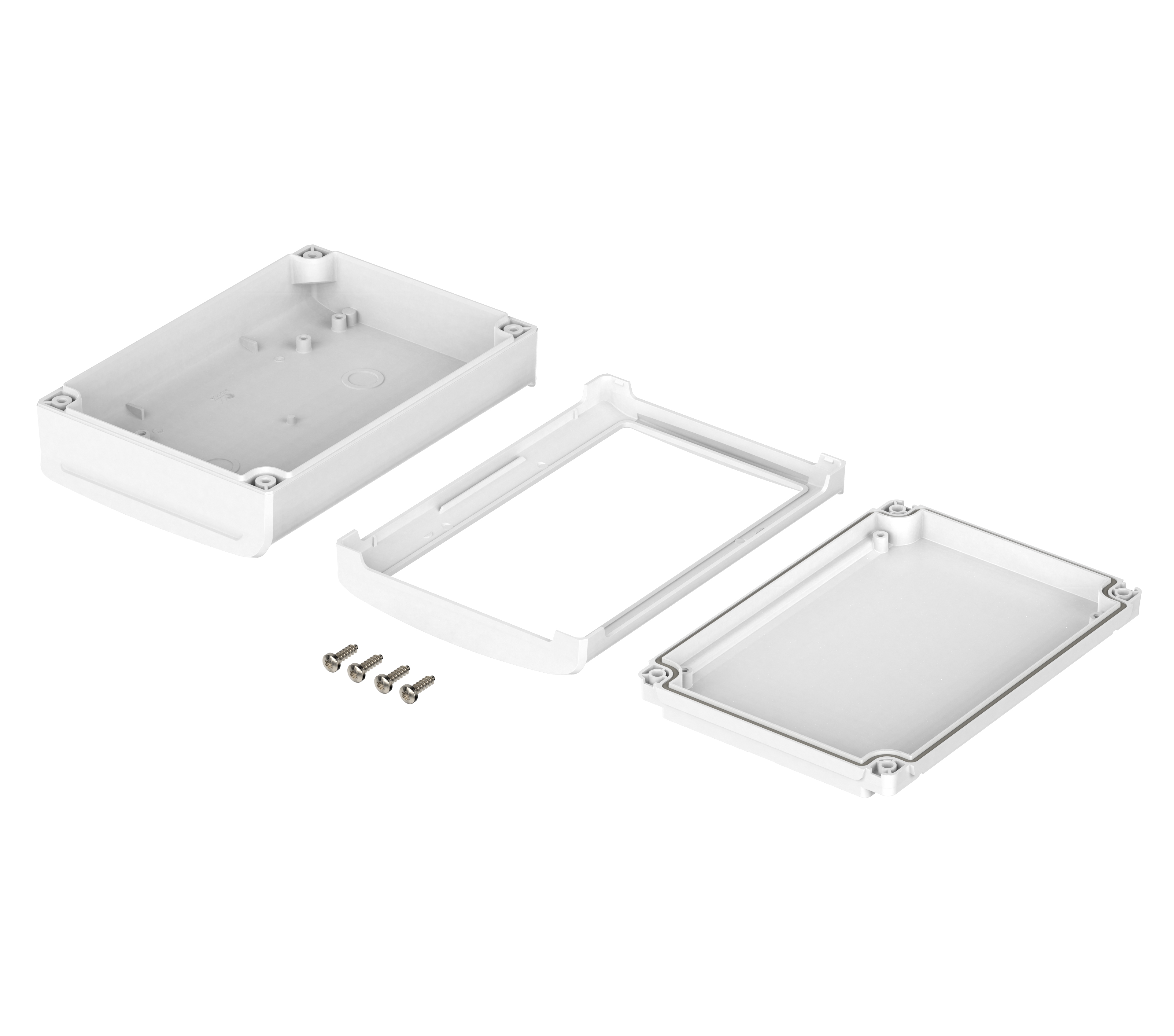 48314333hmt1 Bopla BoVersa Series White Polycarbonate General Purpose Enclosure, IP68, IP66 120 mm, 180 mm, 52 mm