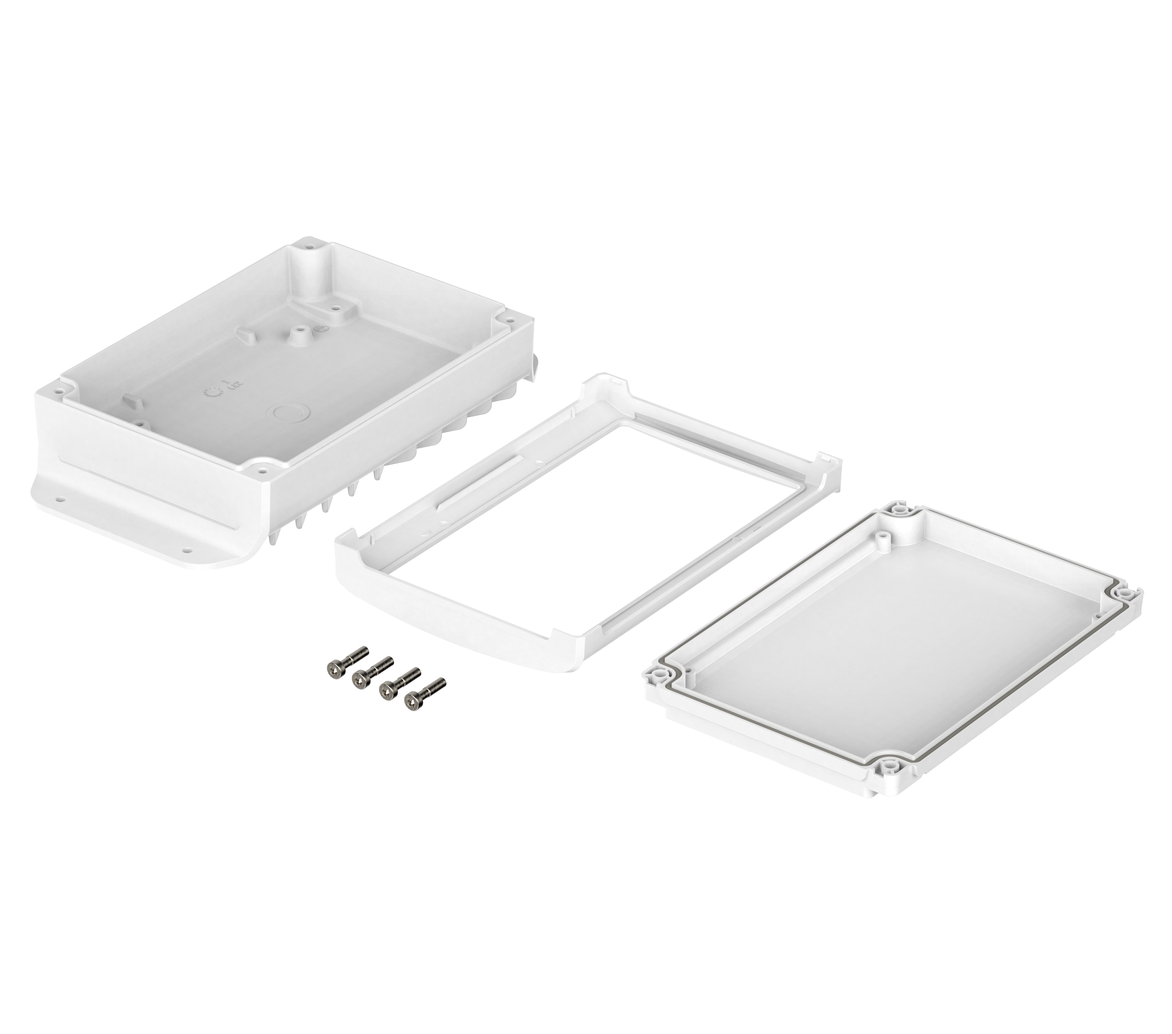 48314333hmt2 Bopla BoVersa Series White Polycarbonate General Purpose Enclosure, IP66, IP68 120 mm, 216 mm, 55.5 mm