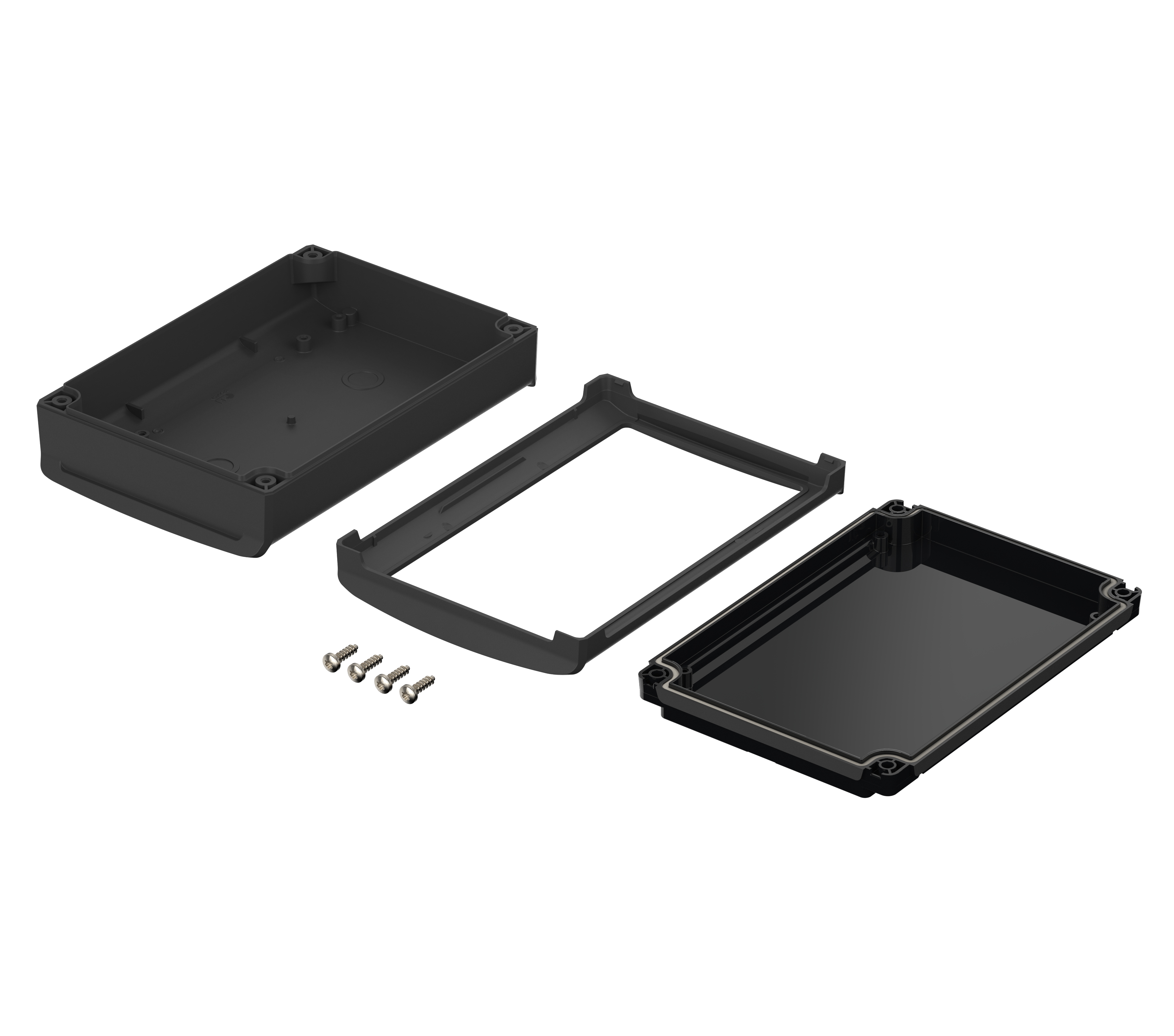 48314355hmt1 Bopla BoVersa Series Black Polycarbonate General Purpose Enclosure, IP68, IP66 120 mm, 180 mm, 52 mm