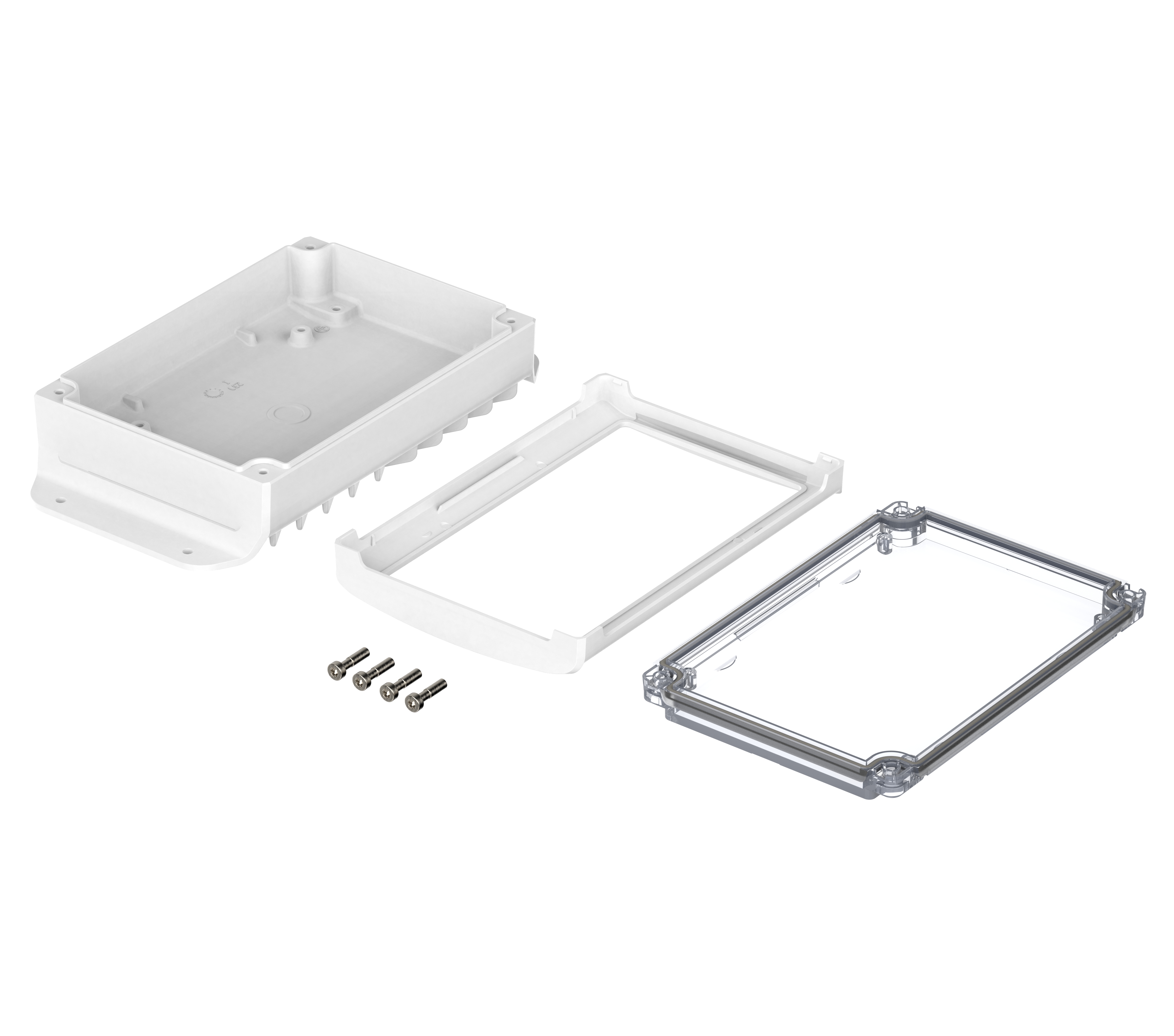 48324330hmt2 Bopla BoVersa Series White Polycarbonate General Purpose Enclosure, IP68, IP66 120 mm, 216 mm, 55.5 mm