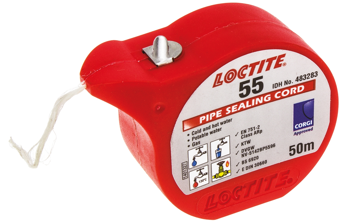 Loctite 55 Pipe Sealant Coated multifilament thread for Thread Sealing Spool