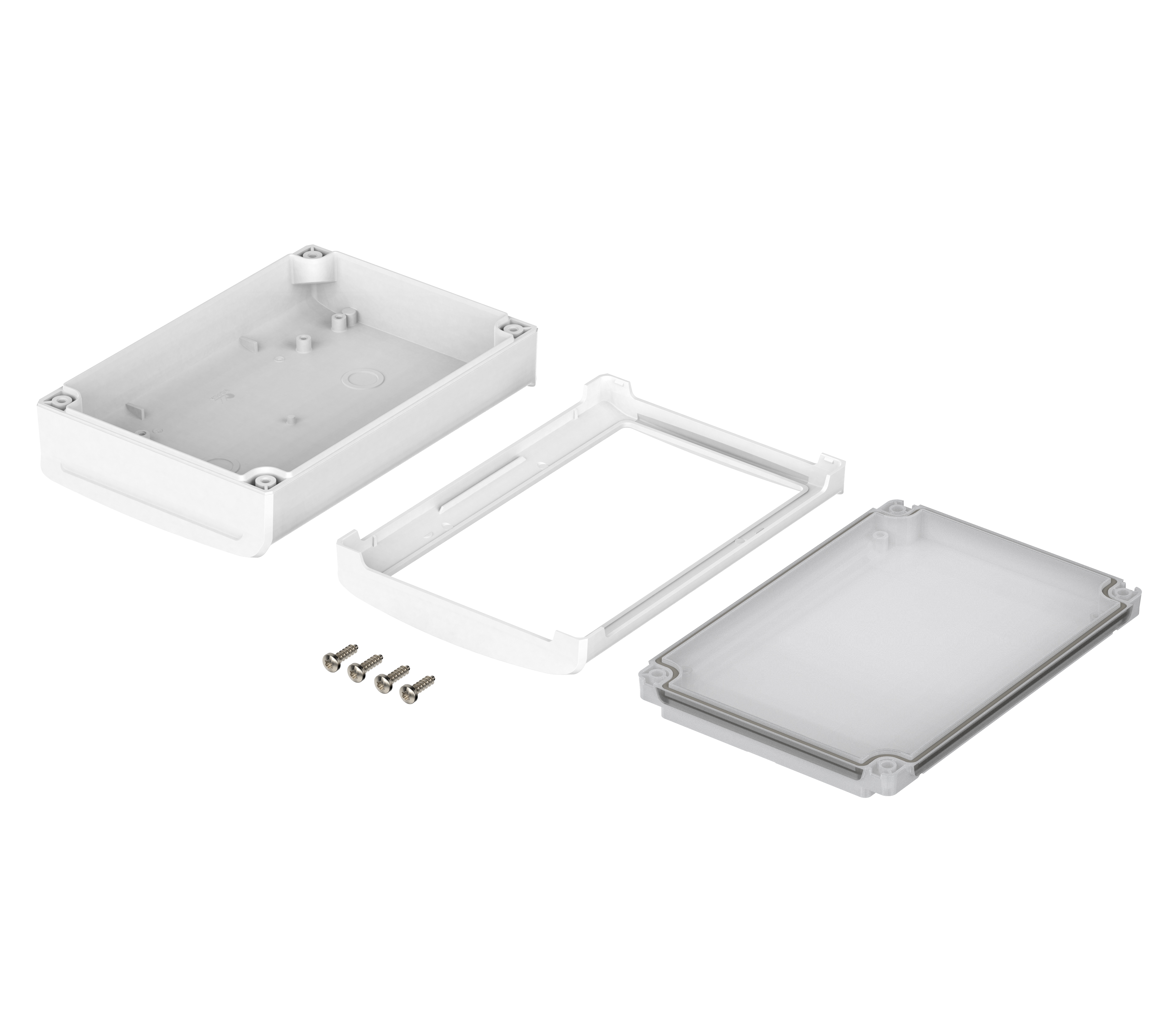 48334331hmt1 Bopla BoVersa Series White Polycarbonate General Purpose Enclosure, IP66, IP68 120 mm, 180 mm, 52 mm
