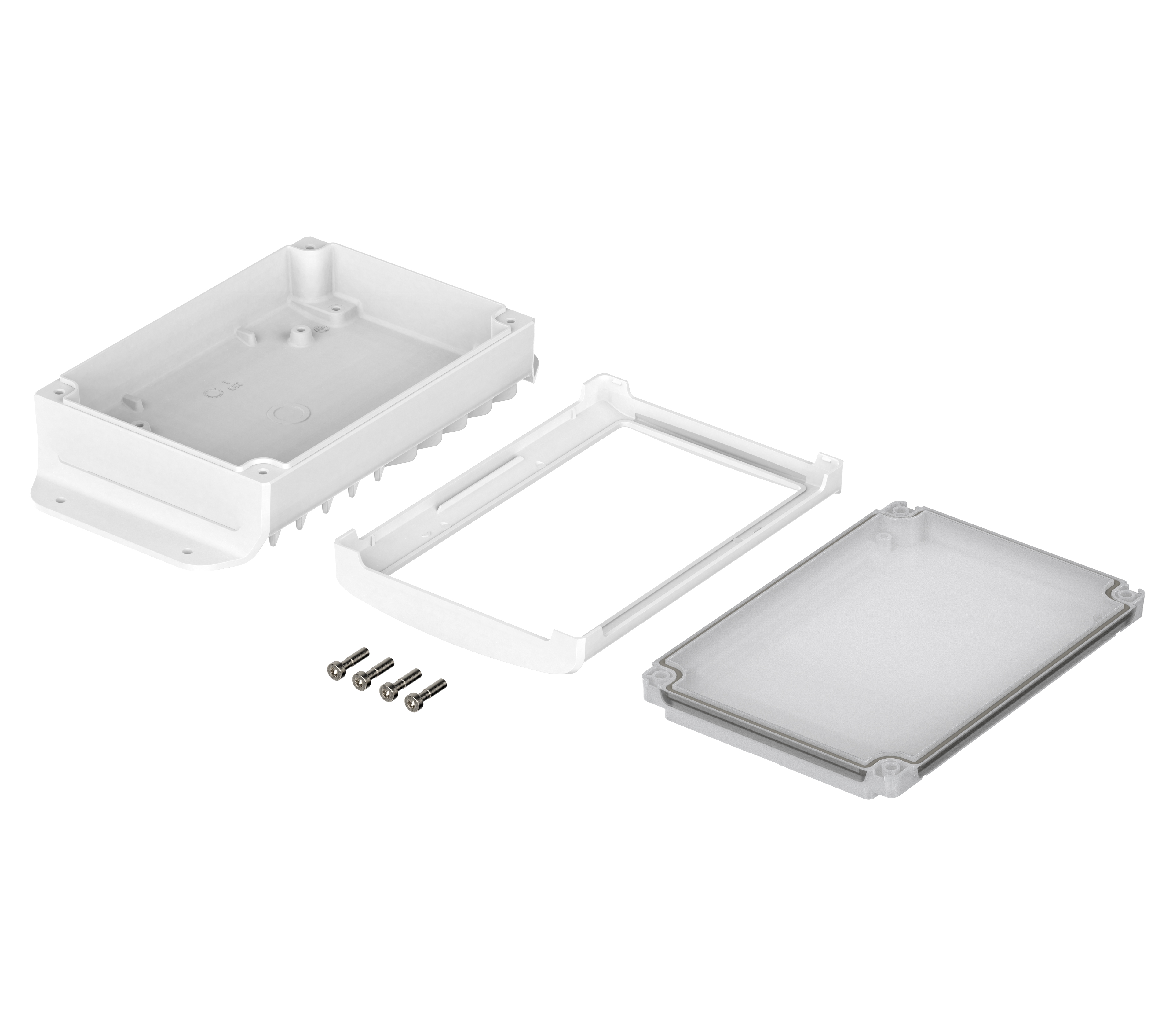 48334331hmt2 Bopla BoVersa Series White Polycarbonate General Purpose Enclosure, IP66, IP68 120 mm, 216 mm, 55.5 mm
