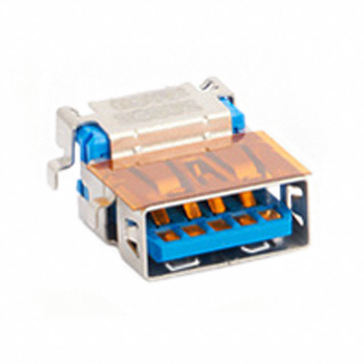 Molex Right Angle, PCB Female- 1 Port Type USB Type A USB Connector 3.0