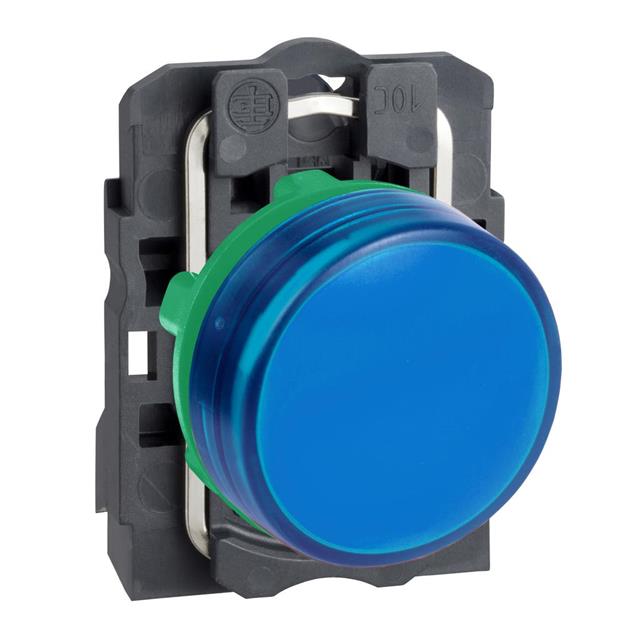 xb5avb6 Schneider Electric Blue LED Pilot Light, 22mm Cutout, IP66, IP67, 24 V ac/dc