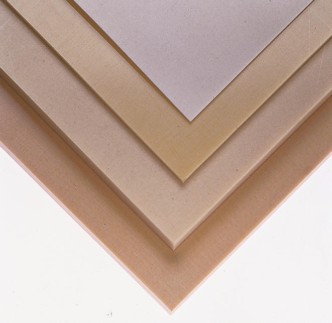 Tufnol Beige Synthetic Resin Bonded Fabric Plastic Sheet, 590 mm x 285mm x 4 mm, Weave Cotton, Epoxy Resin