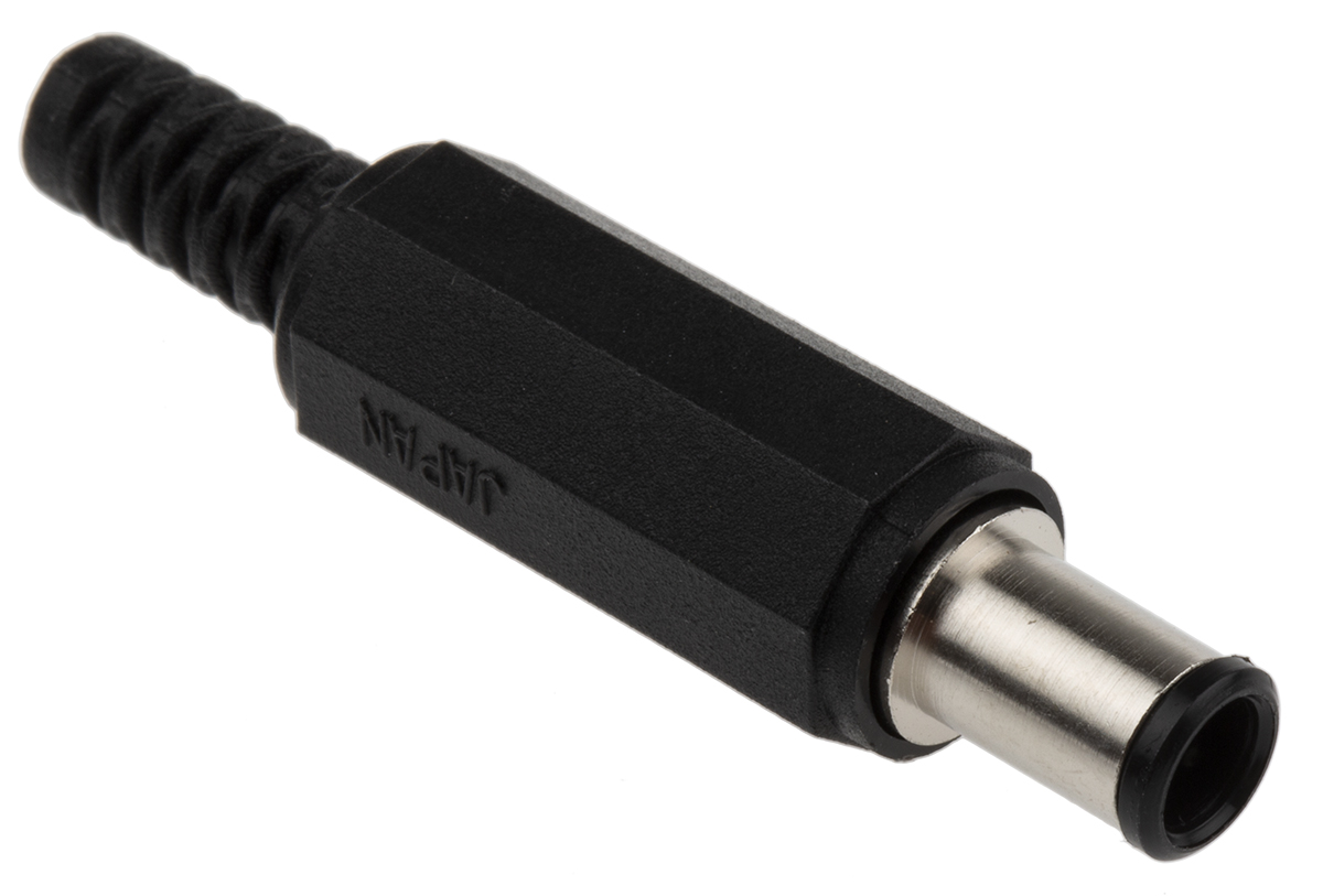 Masterplug, JSBP5 Straight DC Jack 2A, 18.0V, Cable, length 46.5 mm, Nickel Silver
