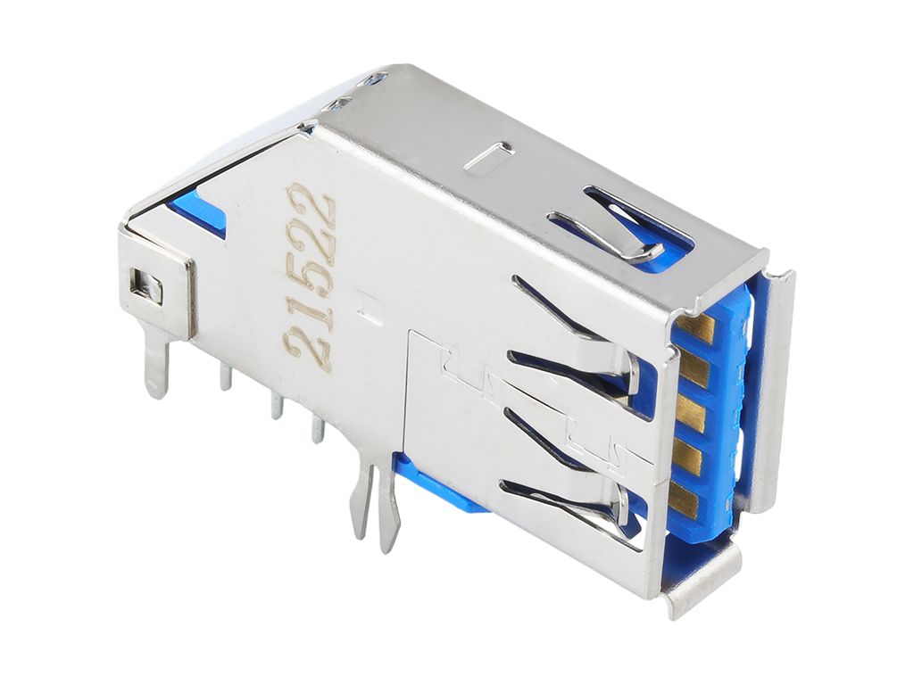 Molex Upright, PCB Female- 1 Port Type USB Type A USB Connector 3.0