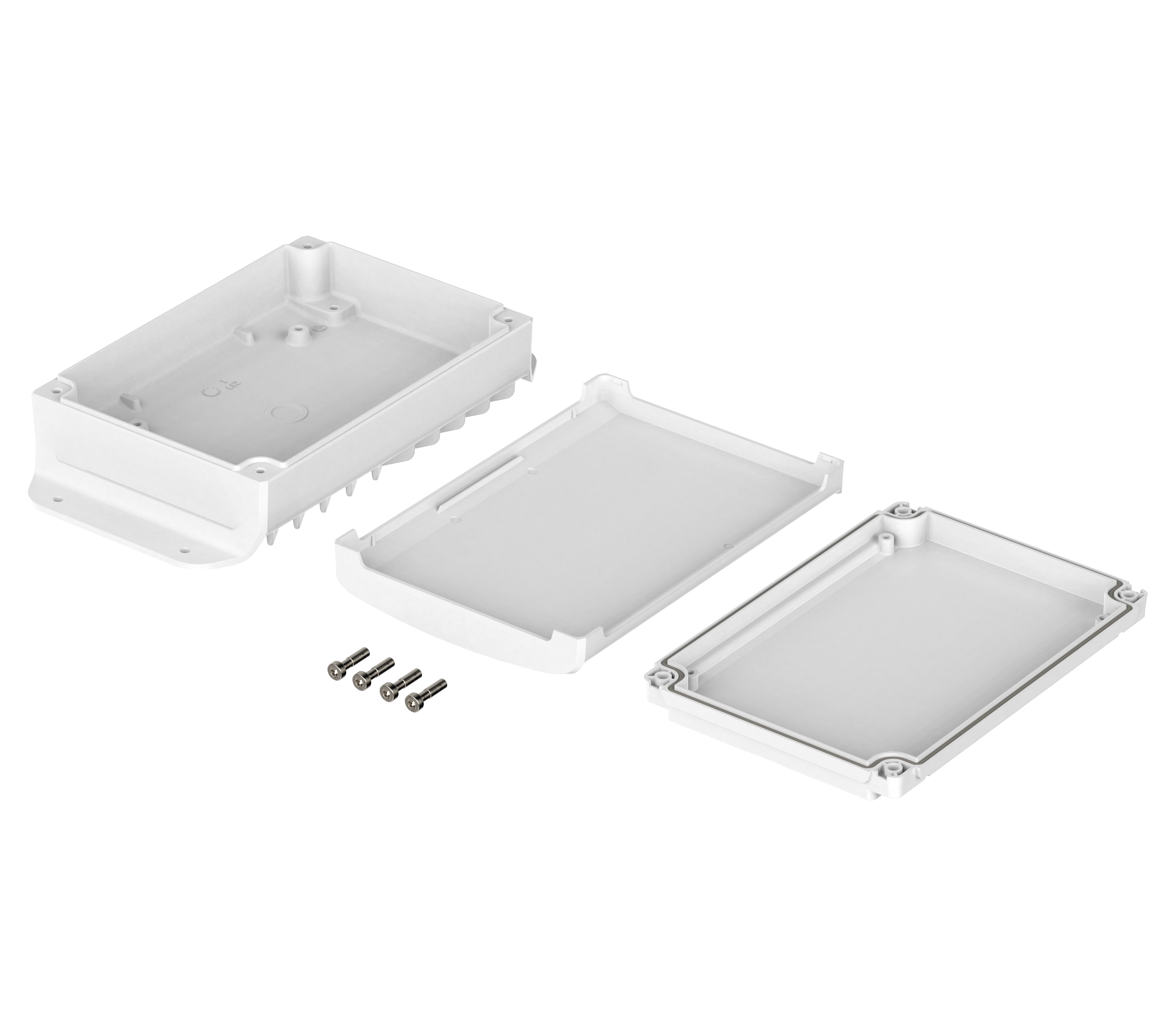 48414333hmt2 Bopla BoVersa Series White Polycarbonate General Purpose Enclosure, IP68, IP66 120 mm, 216 mm, 55.5 mm