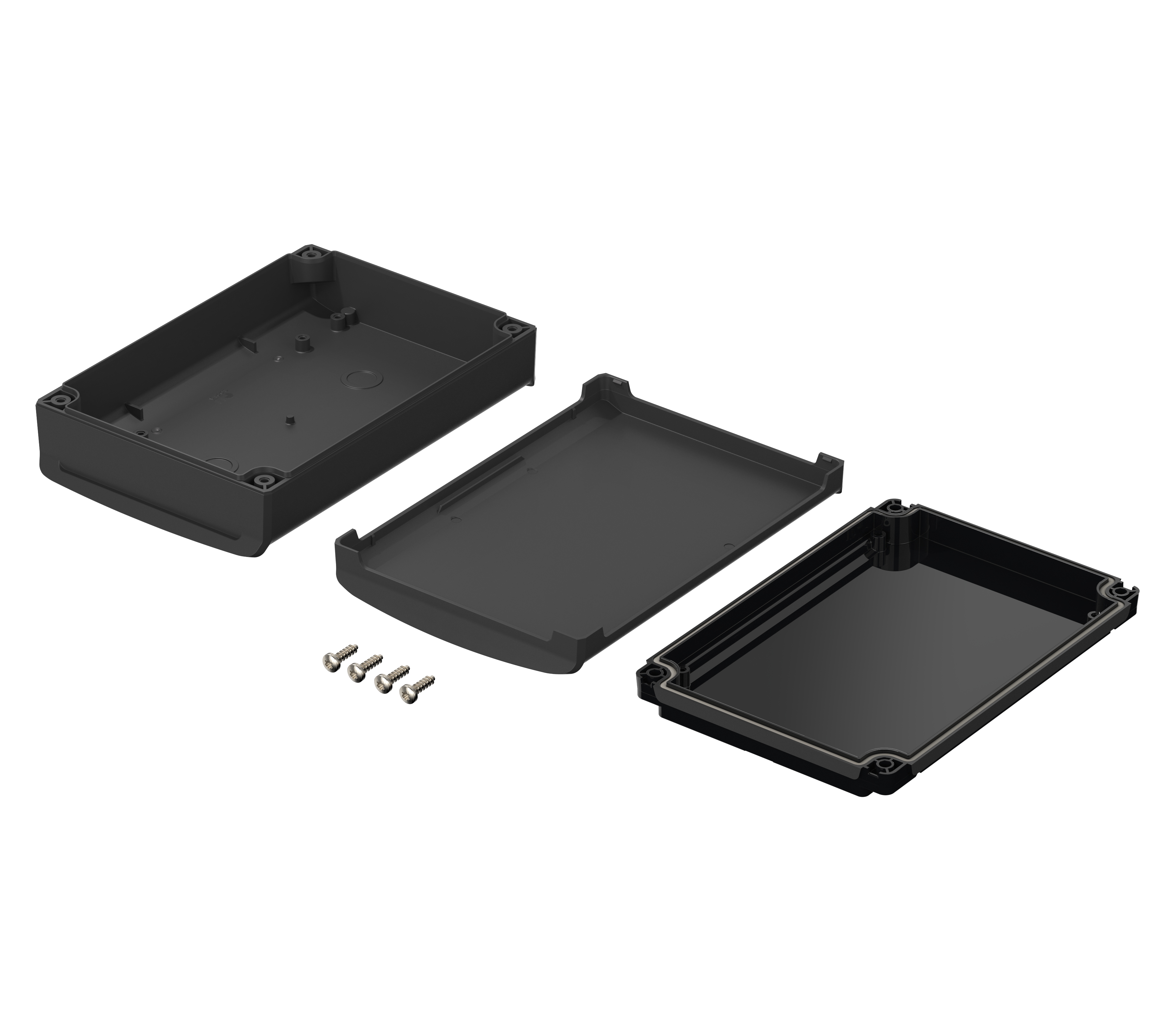 48414355hmt1 Bopla BoVersa Series Black Polycarbonate General Purpose Enclosure, IP68, IP66 120 mm, 180 mm, 52 mm