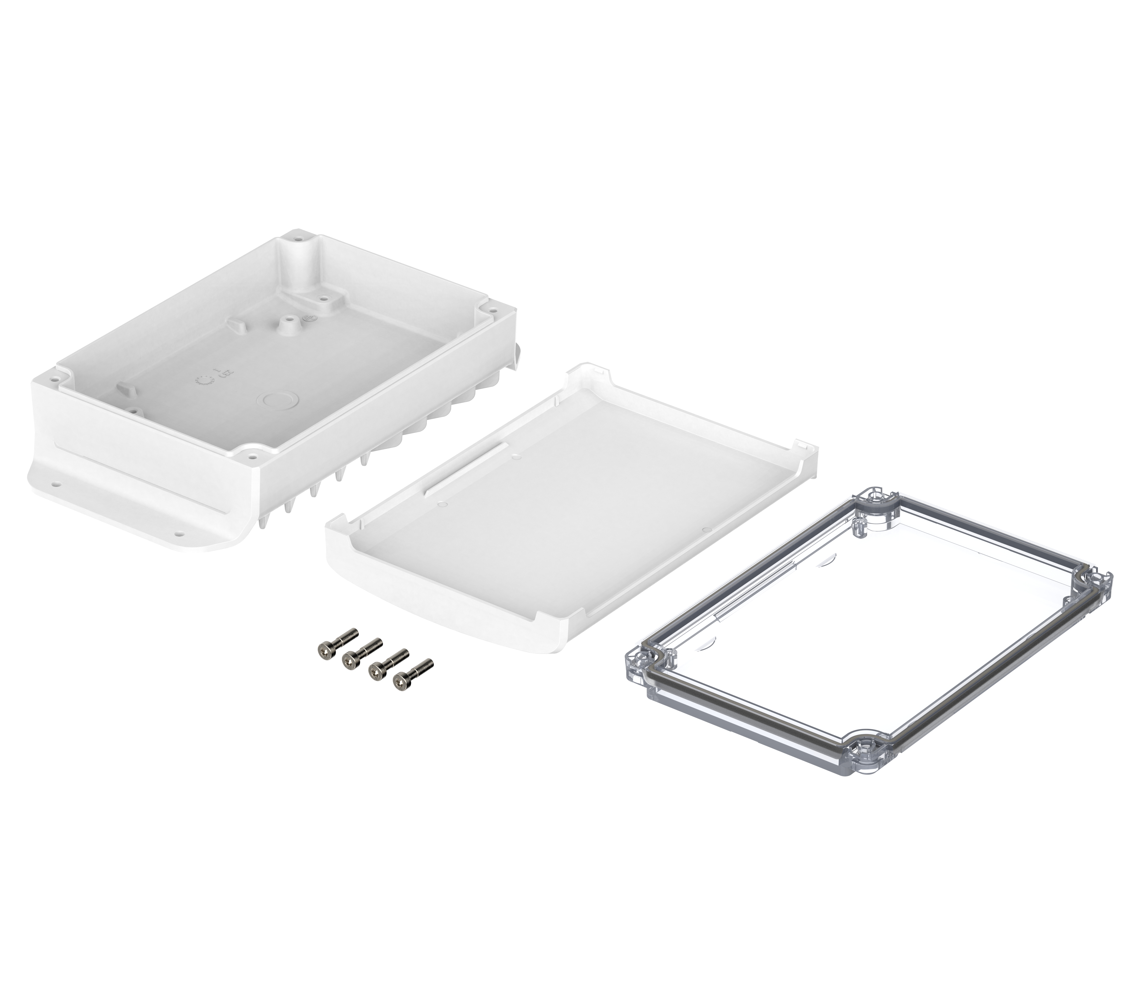 48424330hmt2 Bopla BoVersa Series White Polycarbonate General Purpose Enclosure, IP68, IP66 120 mm, 216 mm, 55.5 mm