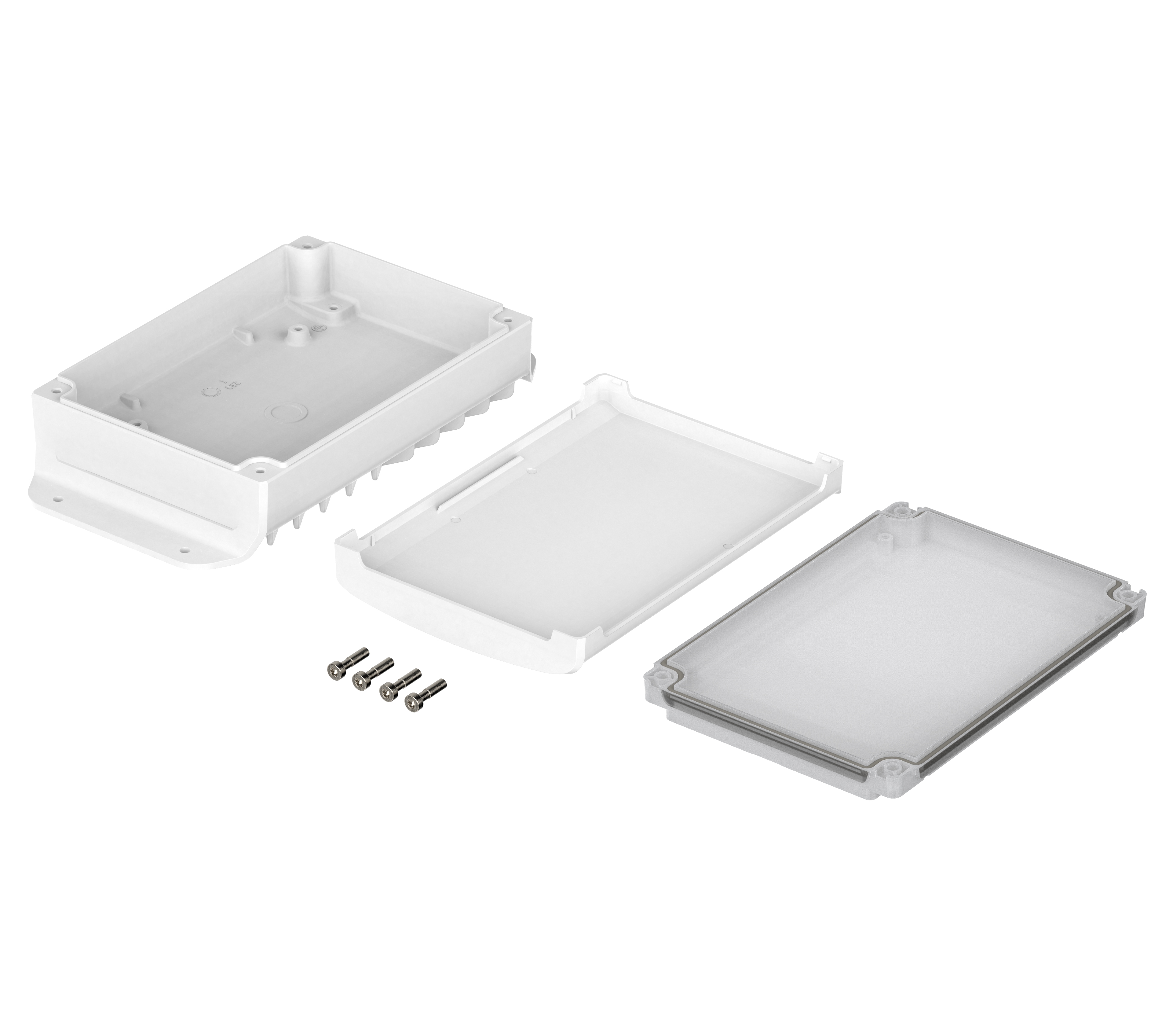 48434331hmt2 Bopla BoVersa Series White Polycarbonate General Purpose Enclosure, IP66, IP68 120 mm, 216 mm, 55.5 mm