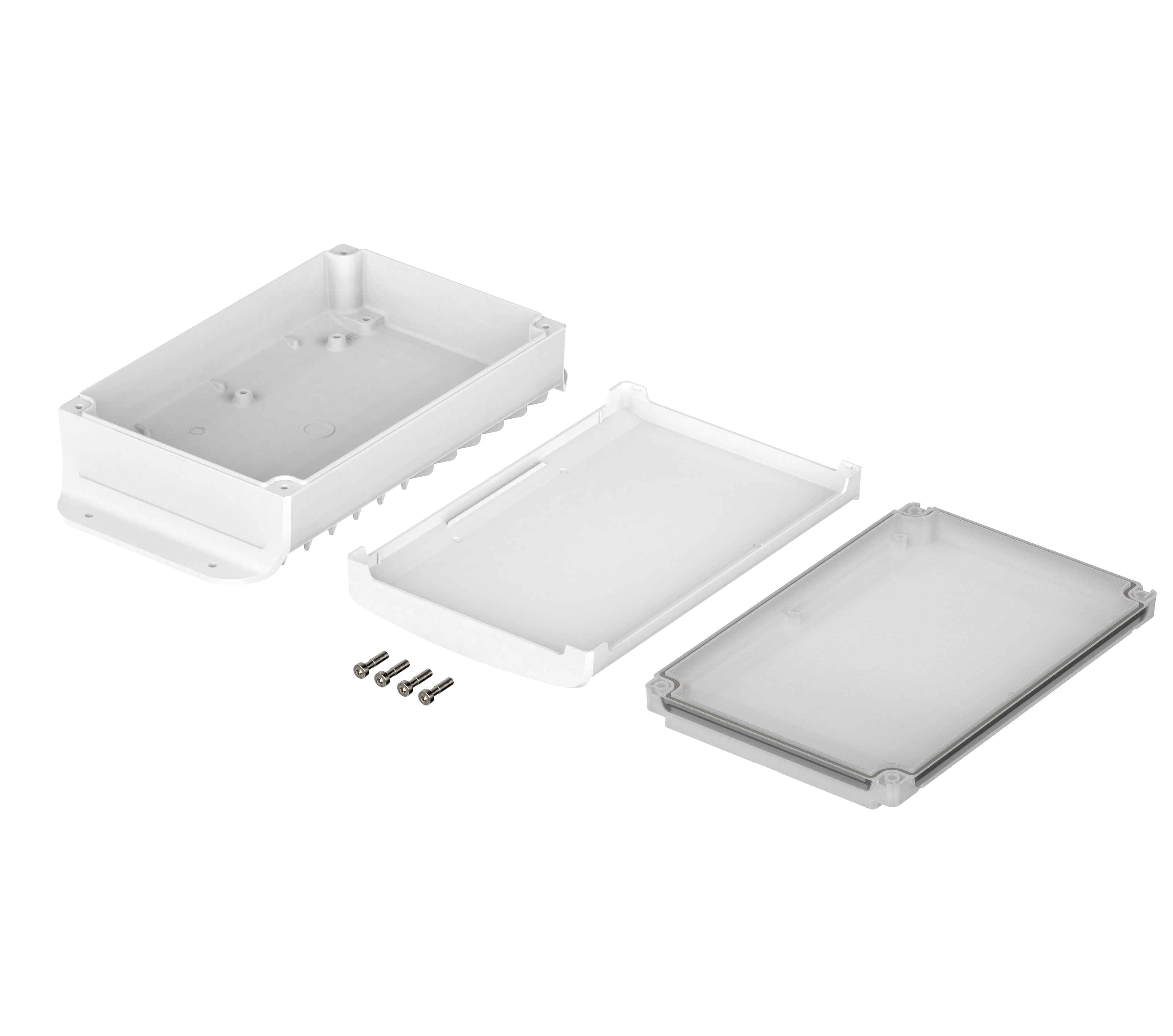 48436431hmt2 Bopla BoVersa Series White Polycarbonate General Purpose Enclosure, IP66, IP68 140 mm, 258 mm, 66.5 mm
