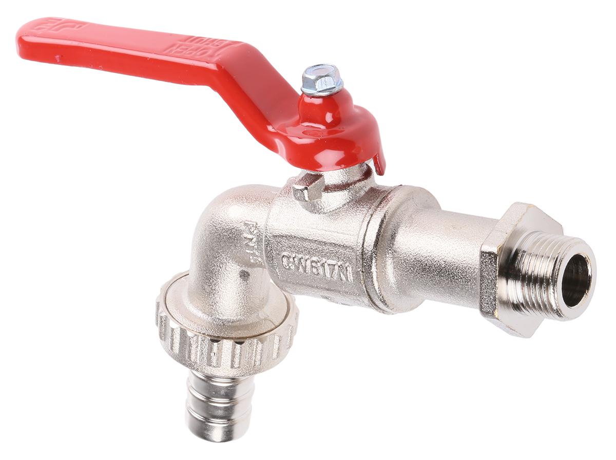 RS PRO Chrome Brass Lever Bib Tap BSP