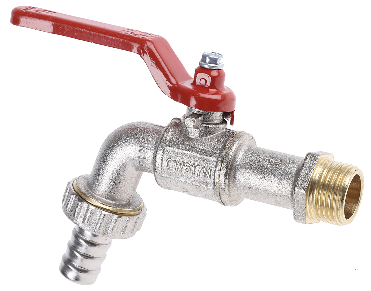 RS PRO Chrome Brass Lever Bib Tap BSP