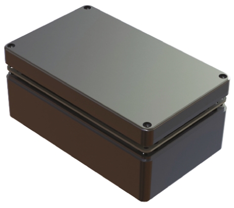 Deltron 486 Series Grey Aluminium Enclosure, IP68 90 mm, 260 mm, 160 mm